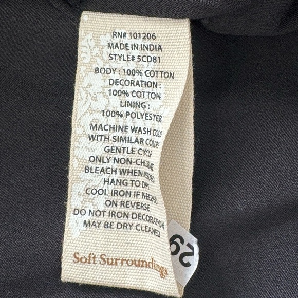 Soft Surroundings Gray Acid Wash Wildwood Bolero Floral Career Jacket Size 1X - Picture 11 of 11